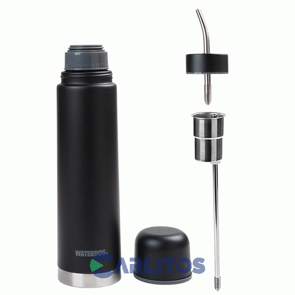 Termo Automate Waterdog 2 En 1 Acero Inoxidable 700 CC Negro Yunta700bk