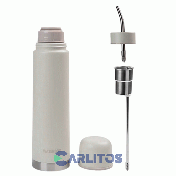Termo Automate Waterdog 2 En 1 Acero Inoxidable 700 CC Ceniza Yunta700cz