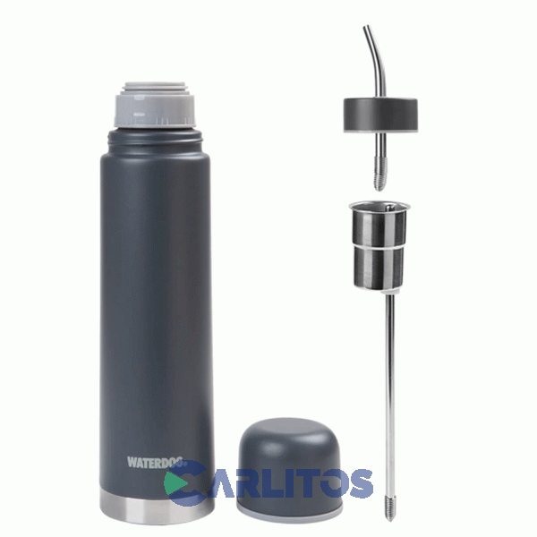 Termo Automate Waterdog 2 En 1 Acero Inoxidable 700 CC Gris Grafito Yunta700dgf