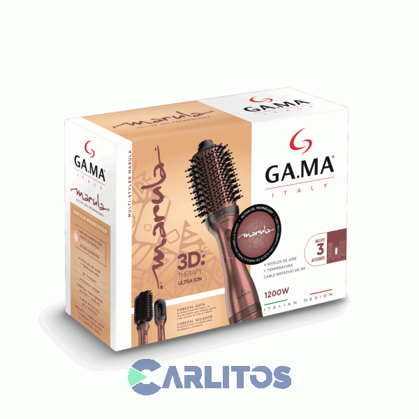 Cepillo Modelador De Pelo Ga.Ma Multistyler Marula 3D Arg