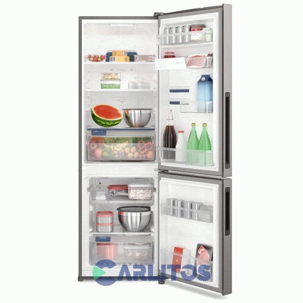 Heladera No Frost Electrolux Inverter 400 Litros Gris Plata Ib6s
