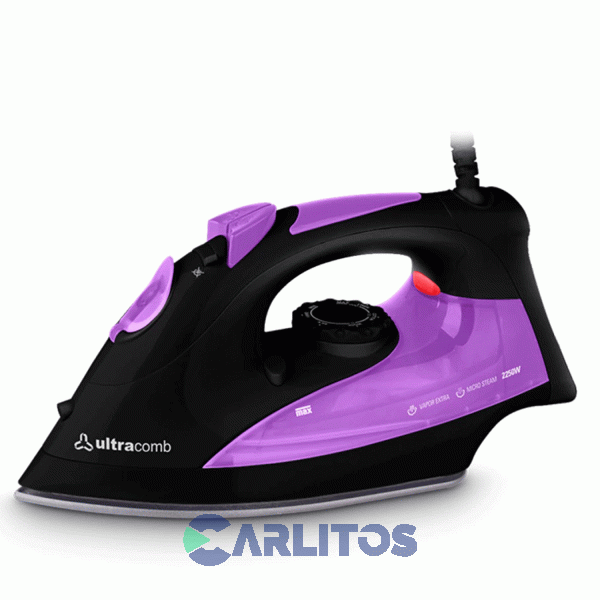 Plancha A Vapor Ultracomb 2250 Wts Suela Ceramica Pl4180