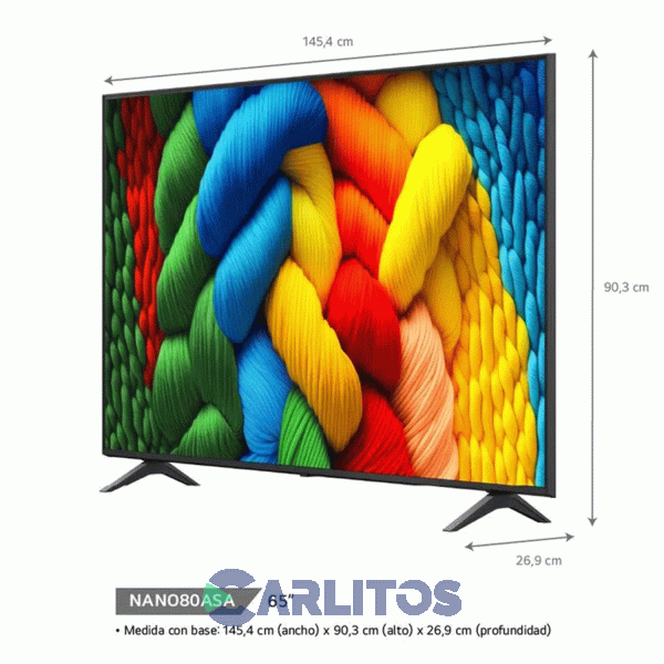 Smart Tv Led 65" 4K Nano Cell LG 65nano80asa