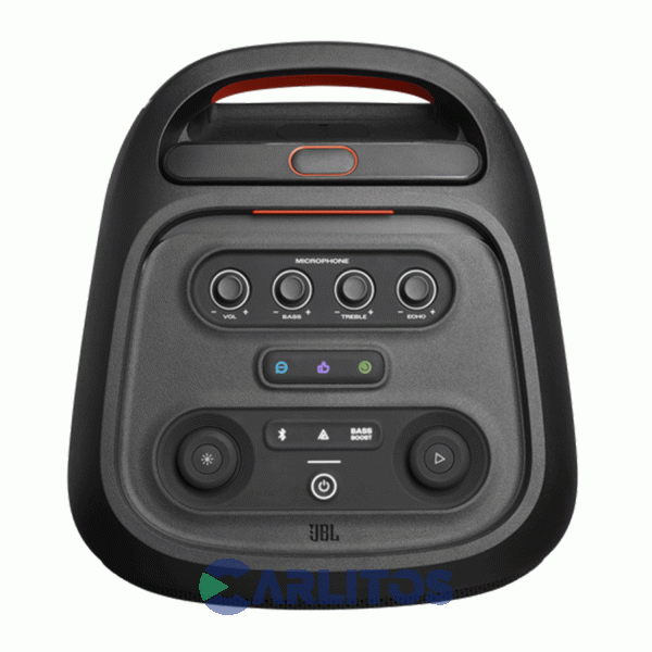 Parlante Torre Jbl Con Bluetooth Y Bateria 240 Watts Rms Partybox Stage 320 Negro