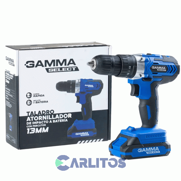 Taladro Atornillador Gamma 13 Mm Inalambrico 20 V G12600ar