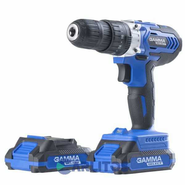 Taladro Atornillador Gamma 13 Mm Inalambrico 20 V En Kit G12601kar