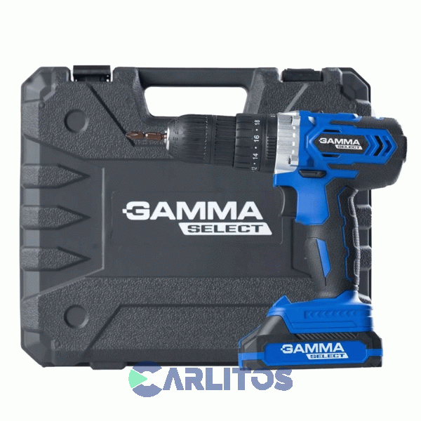 Taladro Atornillador Gamma 13 Mm Inalambrico 20 V En Kit G12601kar