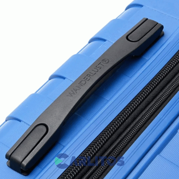 Valija 20" Rigida 4 Ruedas Giratorias Wander Lust 41558 Azul