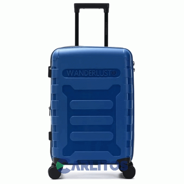 Valija 20" Rigida 4 Ruedas Giratorias Wander Lust 41558 Azul