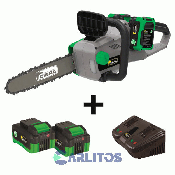 Motosierra Inalambrica Dibra 2 x 20 V Espada 40 Cm Tt-bcs4016-c