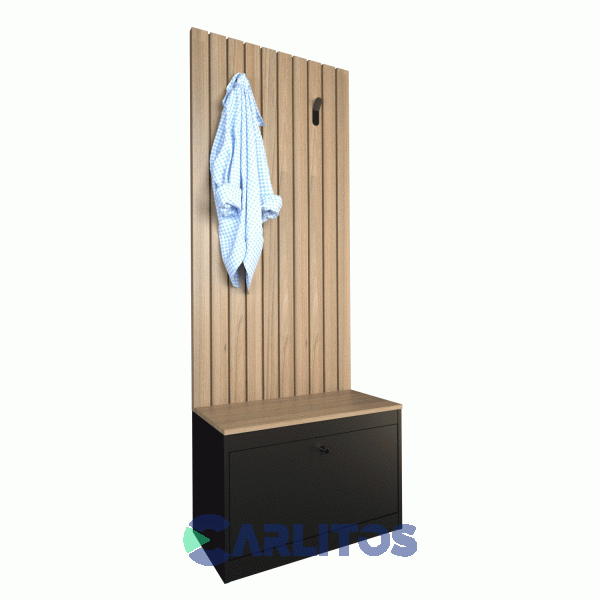 Botinero Recibidor 0.64 Mts Tables Cod: 4018-Con Olmo Finlandes-Negro