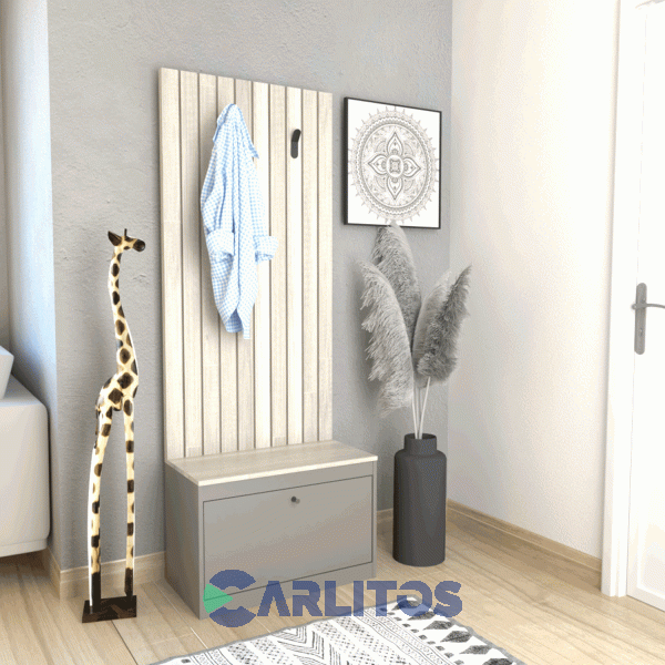 Botinero Recibidor 0.64 Mts Tables Cod: 4018-Ncg Nevado-Gris