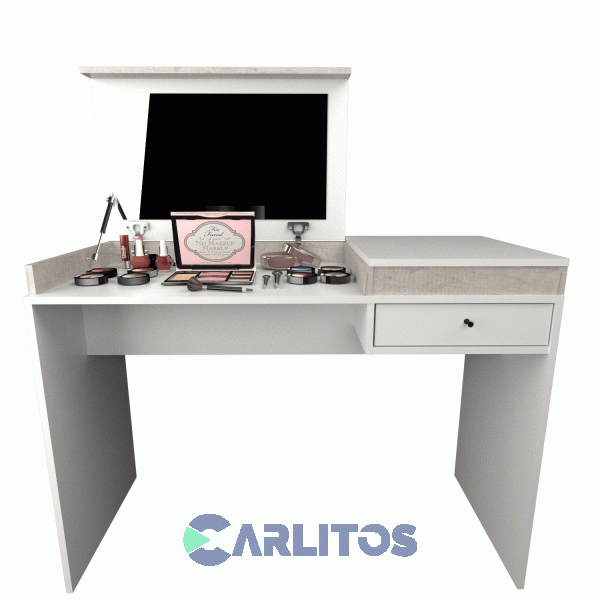 Escritorio Maquillador Tables 1.00 Mts Cod: 3087-Ncb Blanco-Nevado