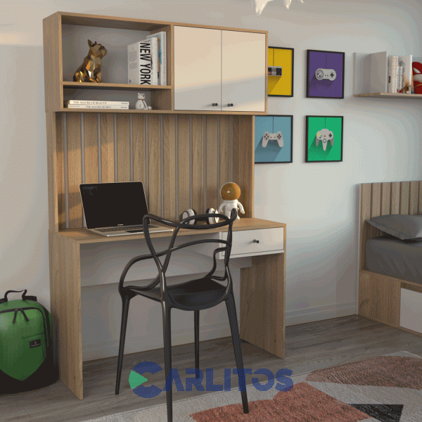 Escritorio Varillado con Alzada Tables Cod:3104 Olmo Finland&eacute;s y Everest