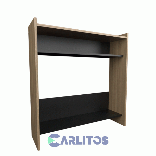 Recibidor Abierto 0.92 Mts Linea Home Tables Cod: 1405-Con Olmo Finlandes-Negro