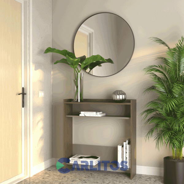 Recibidor Abierto 0.92 Mts Linea Home Tables Cod: 1405-Cng Nogal-Gris