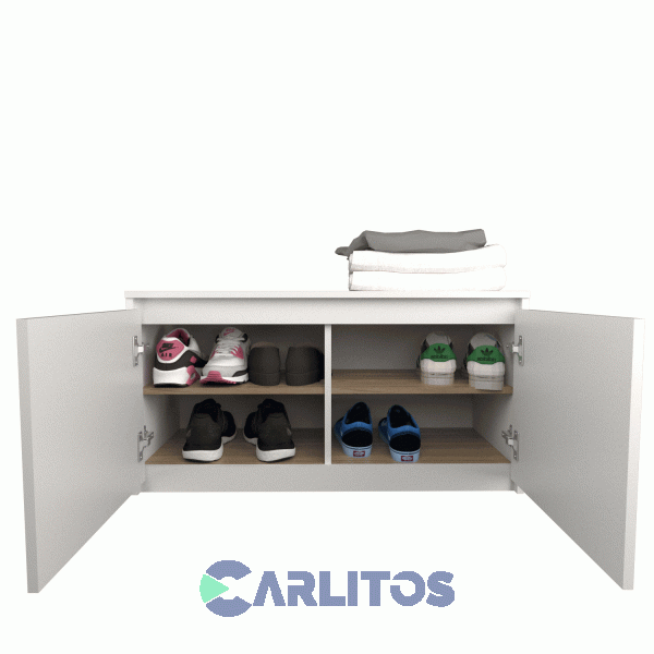 Zapatero 0.90 Mts 2 Puertas Linea Home Tables Cod: 6463 Coe Olmo Finlandes-Everest