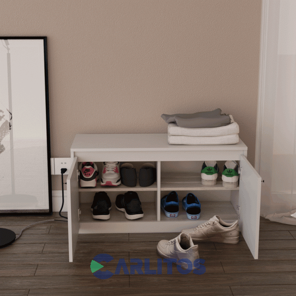 Zapatero 0.90 Mts 2 Puertas Linea Home Tables Cod: 6463 Nce Nevado-Everest