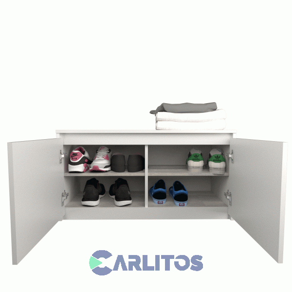 Zapatero 0.90 Mts 2 Puertas Linea Home Tables Cod: 6463 Nce Nevado-Everest