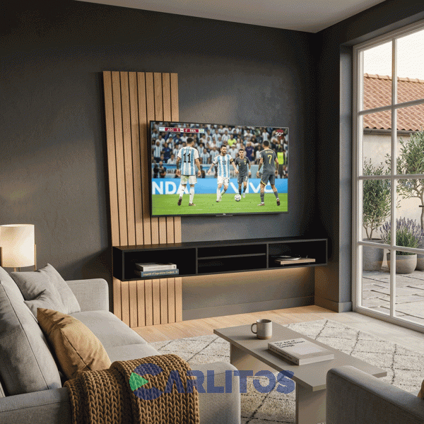 Rack Tables Para Colgar Varillado 1.80 Mts Linea Home Cod:1407-Con-Olmo Finlandes-Negro