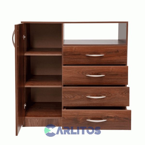 Chiffonier 1 Puerta 4 Cajones Platinum Cod: 921 Roble Antiguo