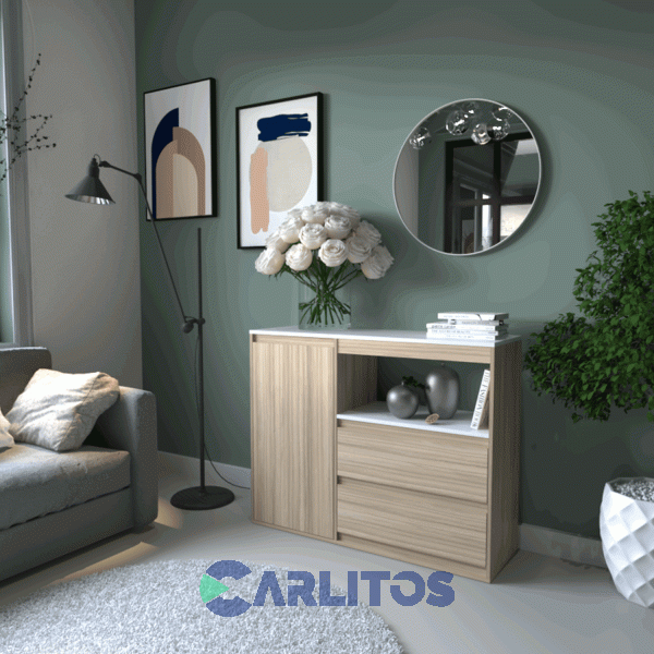 Bahiut Tables 1.10 Mts Linea Terrae Cod: 4025-Ccb-Cocobolo-Blanco