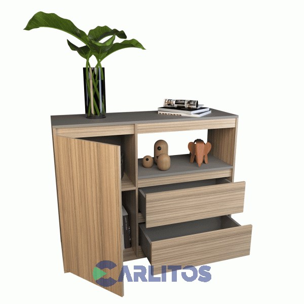Bahiut Tables 1.10 Mts Linea Terrae Cod: 4025-Ccg-Cocobolo-Gris C.