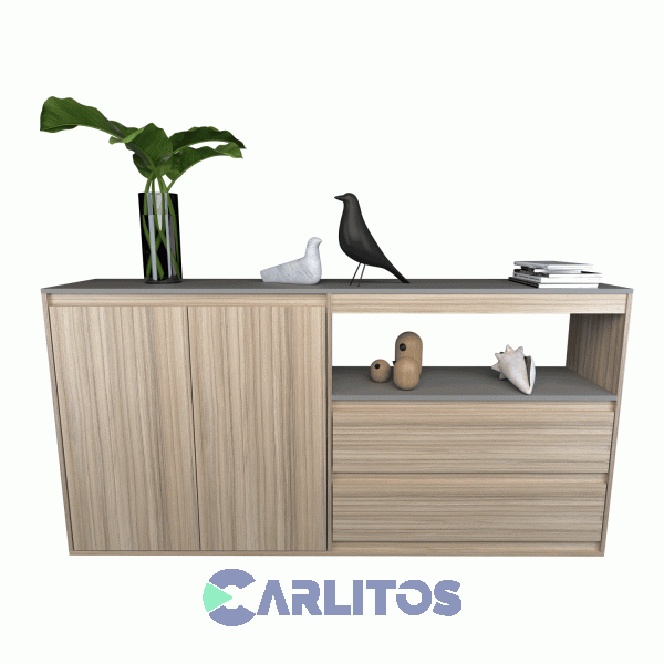Bahiut Tables 1.75 Mts Linea Terrae Cod: 4026-Ccg-Cocobolo-Gris C.