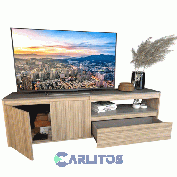 Rack Tables Tv Linea Terrae 1.75 Mts Cod: 4028-Ccg-Cocobolo-Gris C.