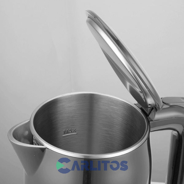 Pava Electrica Digital Yelmo Negra Selector De Temperatura Para Mate Pe3912