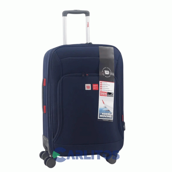 Valija 24" 4 Ruedas Giratorias Wilson 65.1755A/3 Azul