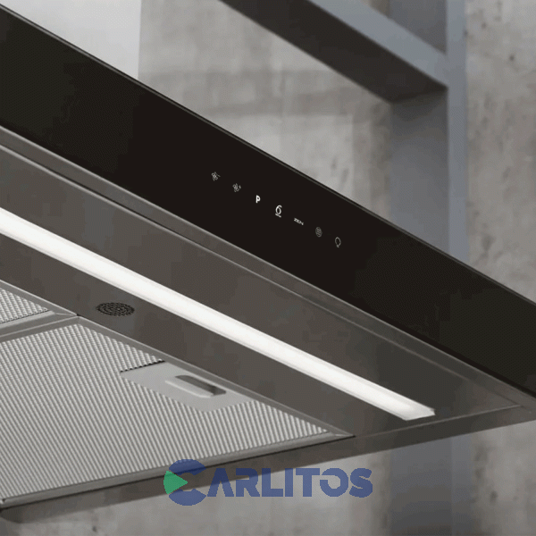 Campana Extractora Whirlpool Acero Inoxidable Frente Recto 60 Cm Tbox Whbs 62F Lt K/1