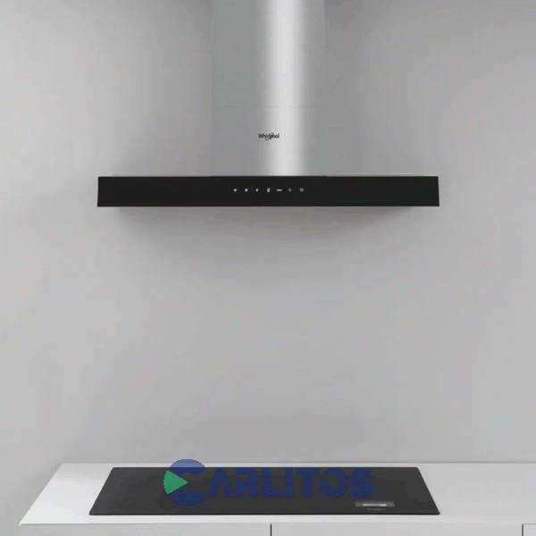 Campana Extractora Whirlpool Acero Inoxidable Frente Recto 60 Cm Tbox Whbs 62F Lt K/1