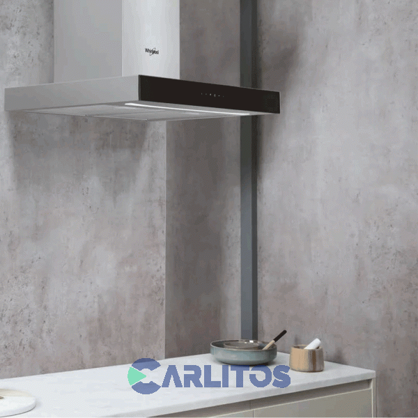 Campana Extractora Whirlpool Acero Inoxidable Frente Recto 60 Cm Tbox Whbs 62F Lt K/1