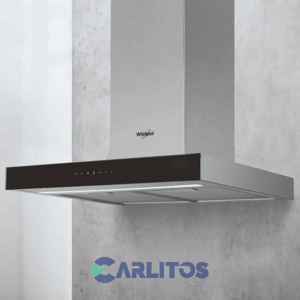 Campana Extractora Whirlpool Acero Inoxidable Frente Recto 60 Cm Tbox Whbs 62F Lt K/1