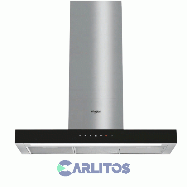 Campana Extractora Whirlpool Frente Recto Acero Inoxidable 90 Cm Tbox Whbs 92F Lt K/1