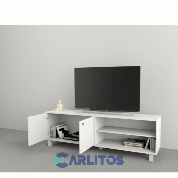 Mesa De TV-Lcd-Le 75" Tables Cod: 4100 Blanco
