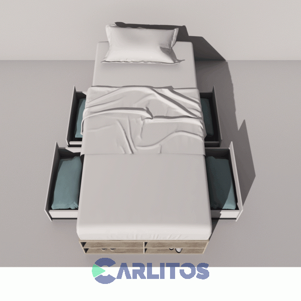 Box Tables Multifuncion 0.92 Mts 4 Cajones Cod: 6440 Nevado-Everest.