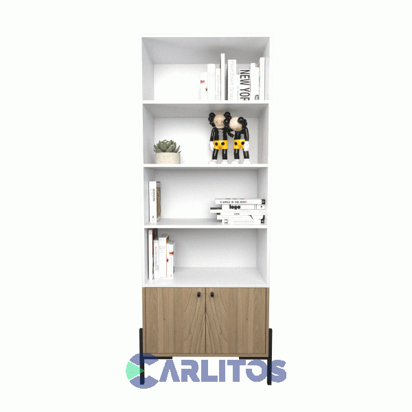 Biblioteca Metalwood Puertas Bajas Tables Cod: 4256-Ceo Everest-Olmo Finlandes
