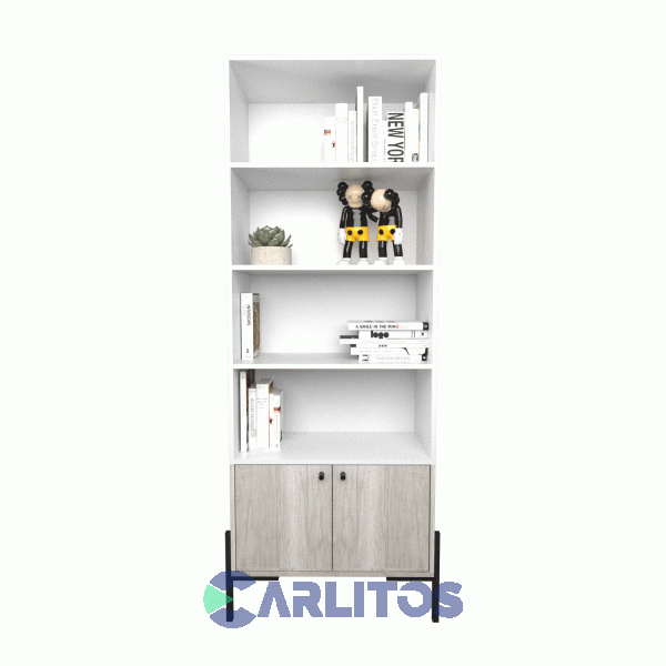 Biblioteca Metalwood Puertas Bajas Tables Cod: 4256-Evn Everest-Nevado