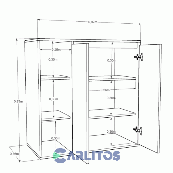 Organizador Multifunci&oacute;n Para Lavadero Tables Blanco