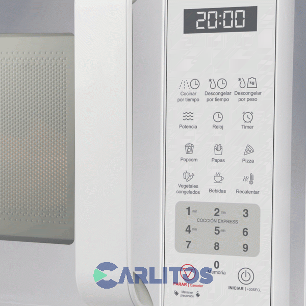 Microondas Digital Smartlife 20 Litros Blanco Sl-Mwo20mdw