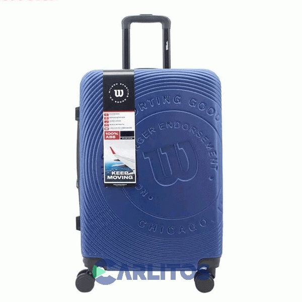 Valija 20" Rigida 4 Ruedas Giratorias Wilson 65.1741A/2 Azul