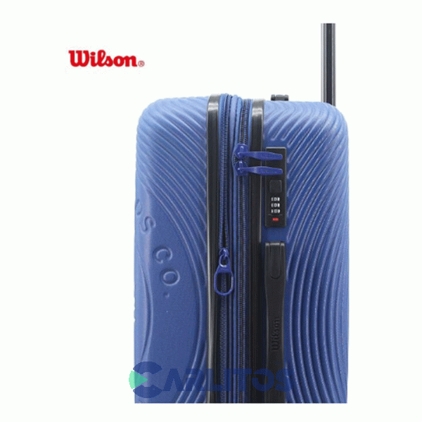 Valija 28" Rigida 4 Ruedas Giratorias Wilson 65.1741A/4 Azul
