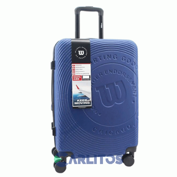 Valija 28" Rigida 4 Ruedas Giratorias Wilson 65.1741A/4 Azul