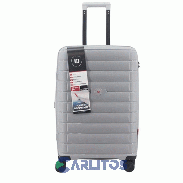 Valija 24" Rigida 4 Ruedas Giratorias Wilson 65.1766G/3 Gris