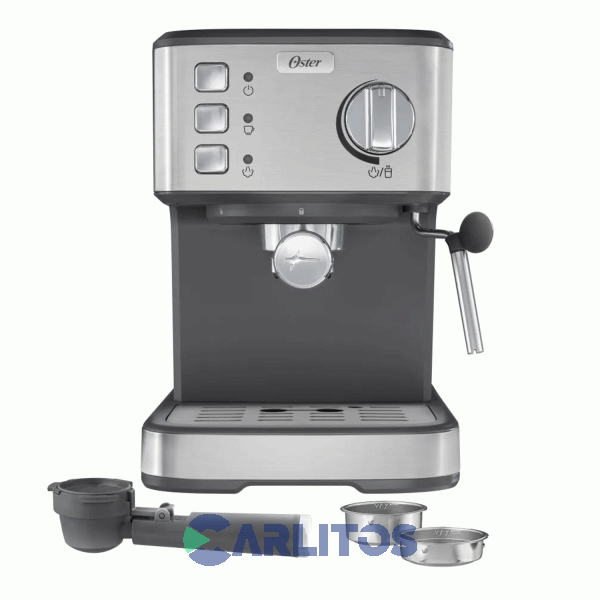 Cafetera Express Oster Digital Compacta Silver 15 Bares  Bvstem5502