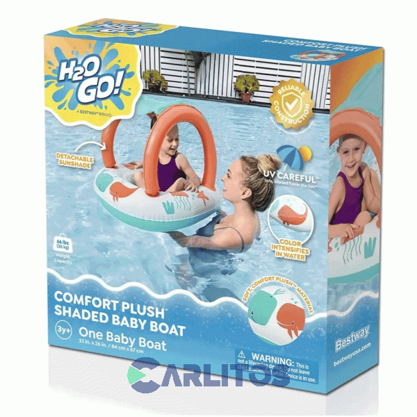 Bote Inflable Bestway Para Bebe Acolchado 84 X 67 Cm 34203