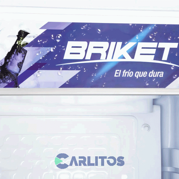 Exhibidora Vertical Briket Gris Sin Cenefa - 417 Litros M4300