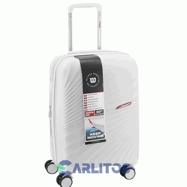 Valija 20" Rigida 4 Ruedas Giratorias Wilson 65.1769W/2 Blanca